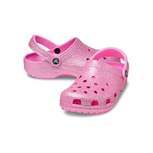 Crocs Unisex Classic Sparkly Clog | Metallic And Glitter Shoes, Taffy Pink,7 Women/5 Men #TOP2