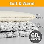 Self Warming Cat Bed, 24" x 18" Ultra Soft Cat Dog Pet Heating Pad for Indoor Outdoor, Non-Slip Heated Cat Mat Thermal Blanket - Image 3