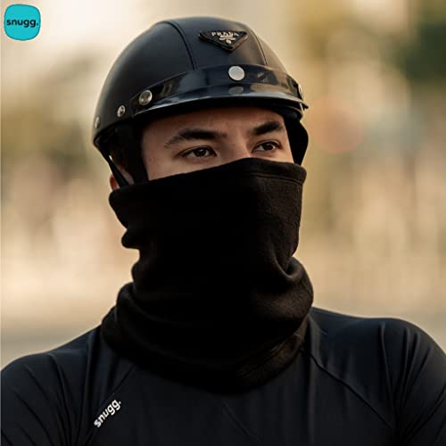 Touca Gola Ciclismo Balaclava Cachecol Bandana Tubo Gorro Flanelado Snugg Frio Intenso (Preto)