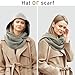 Women Men Fashion Pullover Scarf Hooded Scarf | Multifunctional Medieval Linen Cotton Cowl Hood Vintage Goth Cape Costume (Dark Gray)