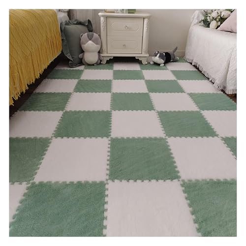 ソフト EVA フォーム フロアマット 10 枚セット - 快適な遊びとリラクゼーションのための連結パズルタイル、ふわふわのエリアカーペット - 12 X 12 インチ(#1)