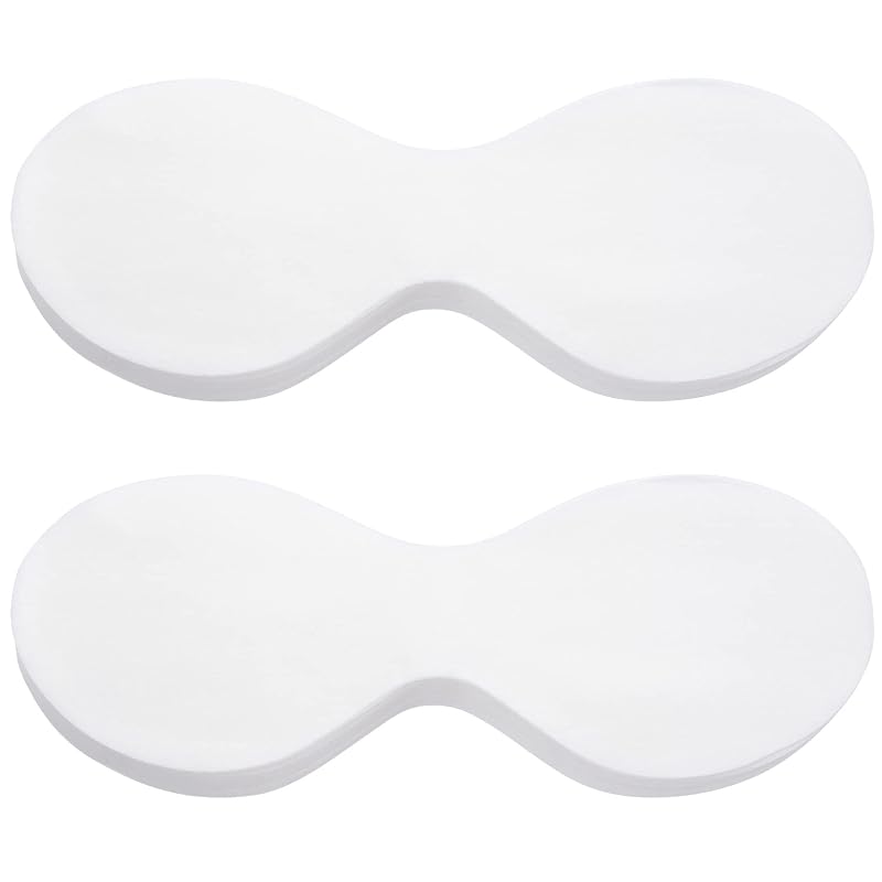 PAGOW Máscara descartável para os olhos em tecido não tecido, branca, 20,83 x 7,37 cm, pacote com 200 unidades