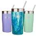 Healthy Human 20oz Cruiser Tumbler - Vacuum Insulated Double Walled 18/8 Stainless Steel Hydro Travel Cup Flask - Orange Sherbet