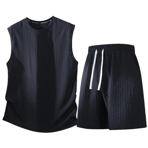 Camisa de manga corta y pantalones cortos de hombre para vestir casual en la playa este verano