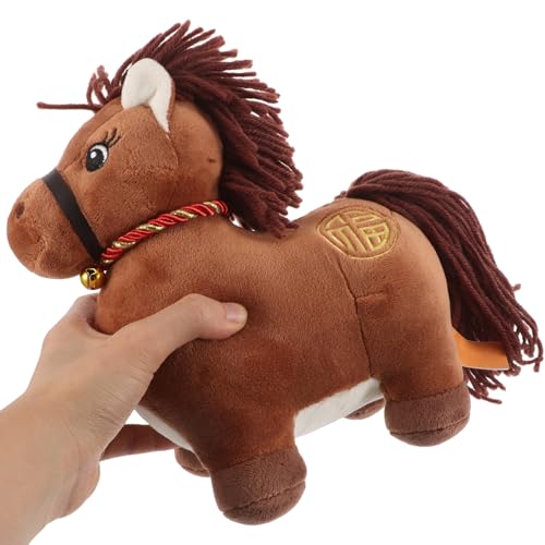 Peluche cheval douce pour decoration maison poupée decorative
