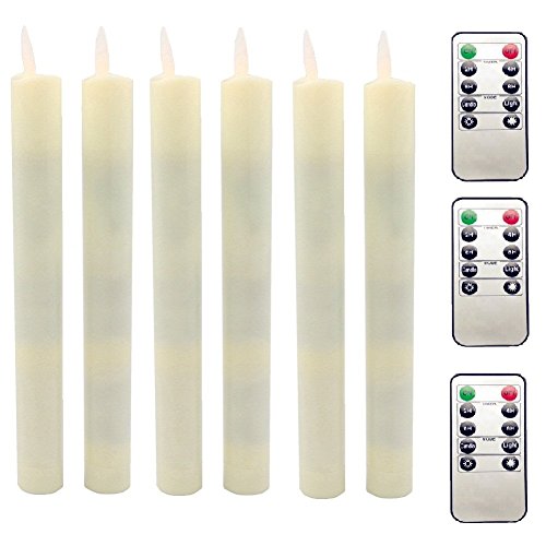 LukLoy - Confezione da 6 candele a LED, effetto