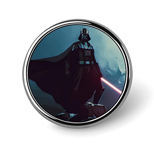 バッジ 円形 スターウォーズ ダースベイダー 徽章 ピンバッジ 胸章 ブローチ おしゃれ ボタンバッジ バッグ飾 かわいい アクセサリー 工芸品 男女兼用 プレゼント 25mm
