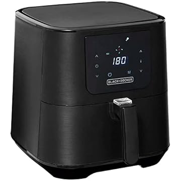 BLACK DECKER Air Fryer, Fritadeira Elétrica Digital, sem Óleo, com Capacidade de 7L Modelo AFD7Q, 127V