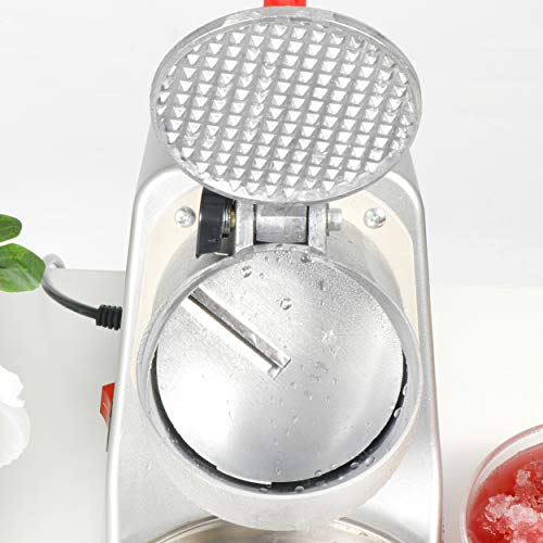 Zeny Electric Ice Crushers 300W 2000R/Min W/Stainless Steel Blade Shaved Ice Snow Cone Maker Kitchen Machine (Silver) #TOP7