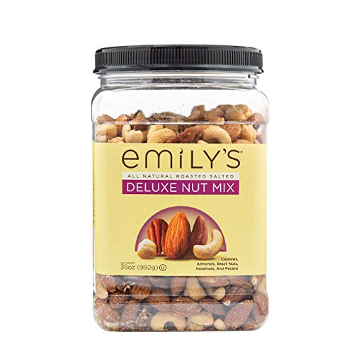 Emily s Roasted and Salted Deluxe Mixed Nuts, 35 Ounce