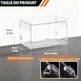 QingWing boîte terrarium acrylique 20 x 12 x 12 cm clipsable photo 2