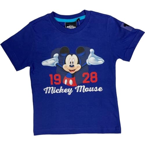 T-Shirts à Manches courtesMickey Disney - Garçon Débardeur Mickey Disney (FR/ES, Âge, 6 Ans, Taille Normale, Short Sleeve T-Shirt-F)