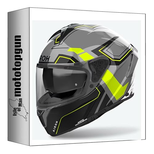 Casque intégral moto Airoh Spark 2 jaune gloss taille S sp2d31