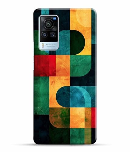 Image of Pattern Colorful Printed Hard Back Case Cover & Compatible for Vivo X60 Pro 5G | Vivo X60 Pro | V2046 (Multicolor) - D1812