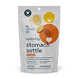 UpSpring Stomach Settle for Moms Drops for Occasional Morning Sickness with Ginger, Lemon, Spearmint, and B6. Individually Wrapped Drops, 28 Ct(Packaging May Vary)