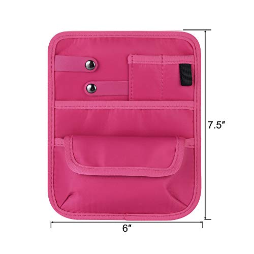Beautyflier Nylon 4 Pockets Nurse Organizer Bag Pouch For Accessories Tool Case Medical Care Kit (Case Only) (Hot Pink (6 Pocket)) #TOP1