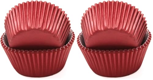 Image of Chef Craft Classic Cupcake Liners, 50 Count, Dark Red (Pack of 2)