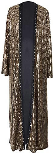 Seta Apparel Women's Ross Sequin Tunic, Gold, Medium