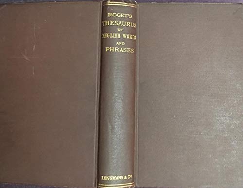 Roget's Thesaurus of English Words and Phrases