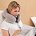 Travel Pillow, Memory Foam Neck Pillow with 360-Degree Head Support Comfortable Airplane Pillow with Storage Bag Lightweight Traveling Pillow for Sleeping, Car, Train, Bus and Home Use(Gray)