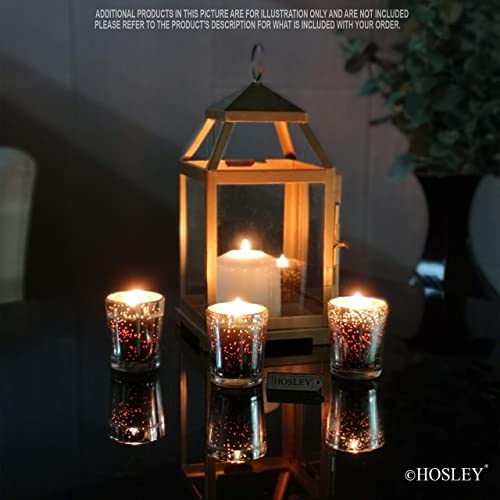 Hosley 11.50 Inch High White Wedding Unity Candle Set Includes 1 Pillar And 2 Taper Candles And Hosley Set Of 6 Premium Scented (Rose) Glass Filled Votive Candles In Gift Box #TOP2