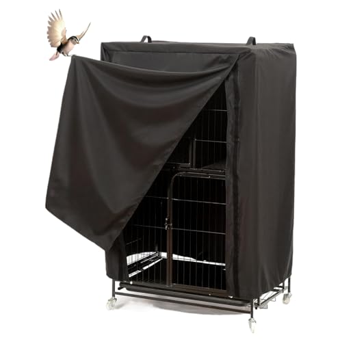 Shouxiut Fundas para jaula de pájaros para la noche, cubierta impermeable grande para jaula de loros, fundas de jaula para loros, fundas de jaulas de pájaros de tela Oxford, cubierta de jaula de