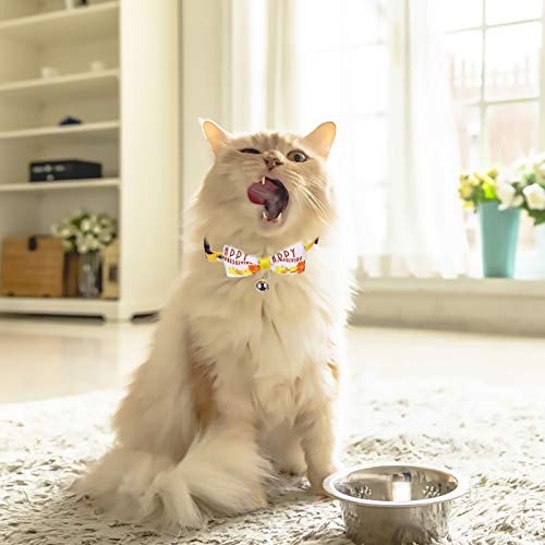 Animal de estimação Dia de Ação de Graças fita colorida Bell Bowknot Collar Gravata (Bowknot Univers