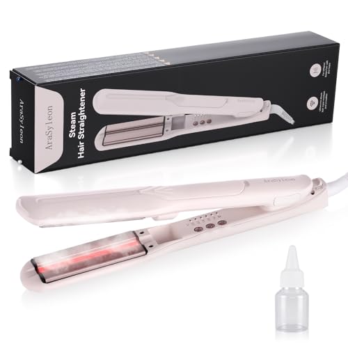Imagen de AraSyloen Alisador de Vapor Infrarrojo Planchas Anchas de Cerámica 90mm Alisado Duradero Anti-Frizz y Antihumedad
