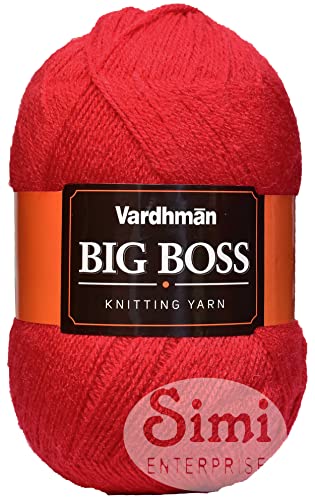 Image of VARD HMAN Bigboss Peach 400 GMS Wool Ball Hand Knitting Wool /Art Craft Soft Fingering Crochet Hook Yarn, Needle Knitting Yarn Thread Dyed-CA Art-ABC