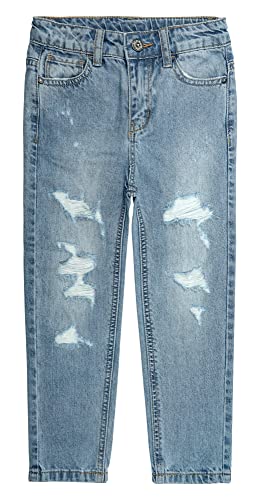 Pantalones vaqueros para niñas pequeñas elásticos con rotos KIDSCOOL SPACE