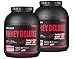 Produktbild Body Attack Extreme Whey Deluxe, Strawberry Cream, 2x2,3 kg Eiweißpulver mit Aminosäuren, Triple-Whey-Complex, CFM Whey Isolate, perfekt lösliches Protein-Pulver, fettarm, zuckerarm, Made in Germany