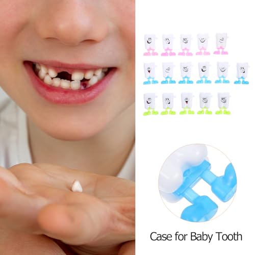 Toyvian Baby Tooth Keepsake Box Colorful Plastic Baby Tooth Storage Box by Toyvian - Used condition - Image 3