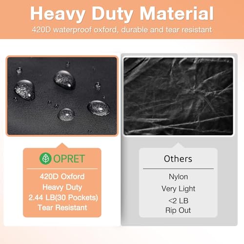 image for Opret 10 Pockets Storage Pocket Chart with 10 Nametag Pockets, Hanging