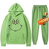 Eagyhzu Cartoon Hoodie Unisex Kids 3D Print Pullover Hoodies Sweatshirt Set with Sweatpants Christmas Gifts for Boys Girls, L