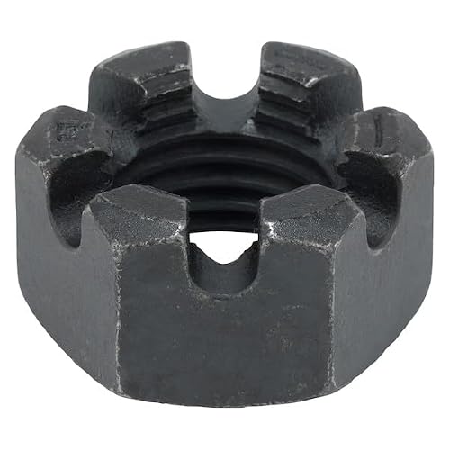 1-1/4"-7 Grade 8 Plain Carbon Steel Round Slotted Castle Nut Manufacturer