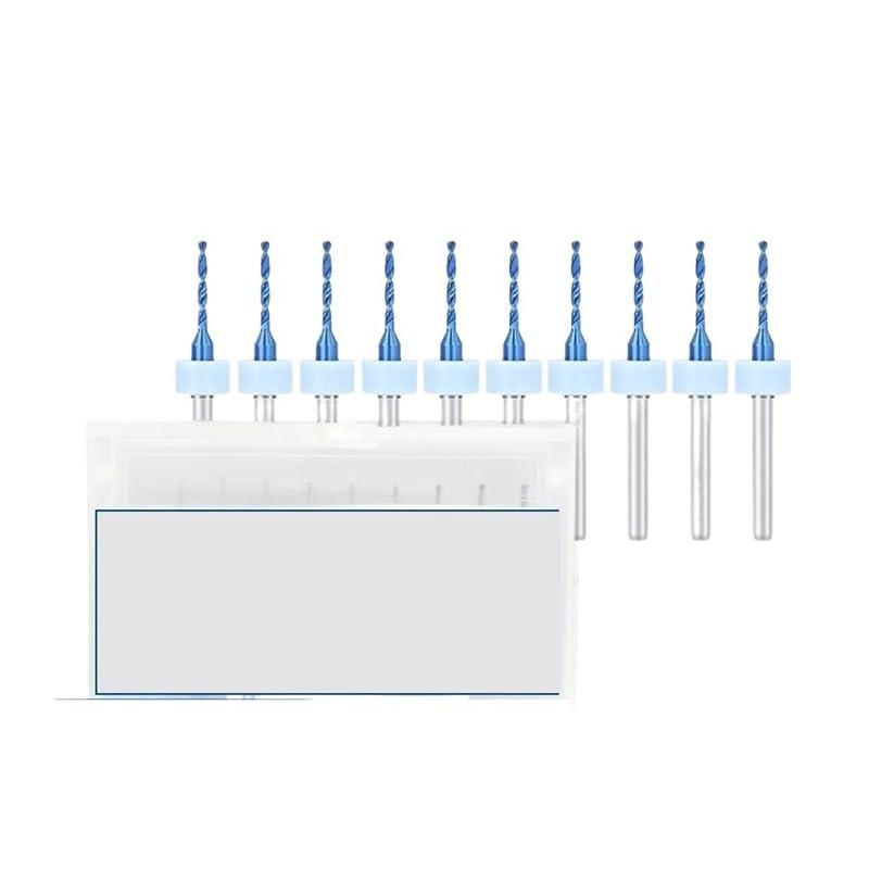 Carbide PCB Drill Bit for PCB Circuit Board,PVC Drilling Tool 10pcs PCB1.8 DIOBFZFY