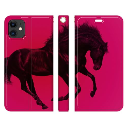 �u���C���Y iPhone 12 Pro Max �p �x���g�Ȃ� �蒠�^ �P�[�X �J�o�[ REAL HORSE �s���N