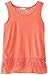 Speechless Big Girls' Solid Tank with Lace Border