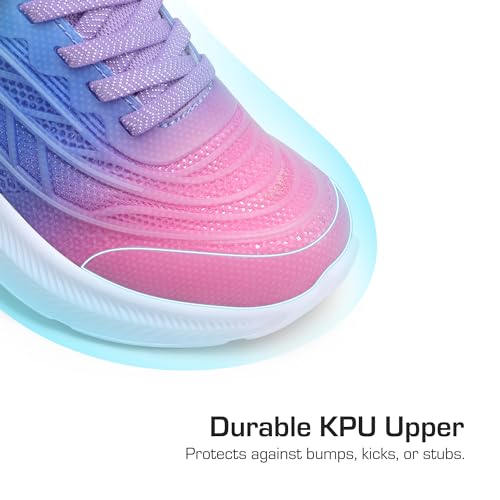 DREAM PAIRS Girls Shoes Kids Tennis Sparkle Ease Running Athletic Lightweight Sneakers for Little/Big Kids Toddler2