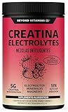 BEYOND VITAMINS Creatina Monohidratada con Electrolitos y Ciclodextrina para Mejor Absorción e Hidratación | Bebida...
