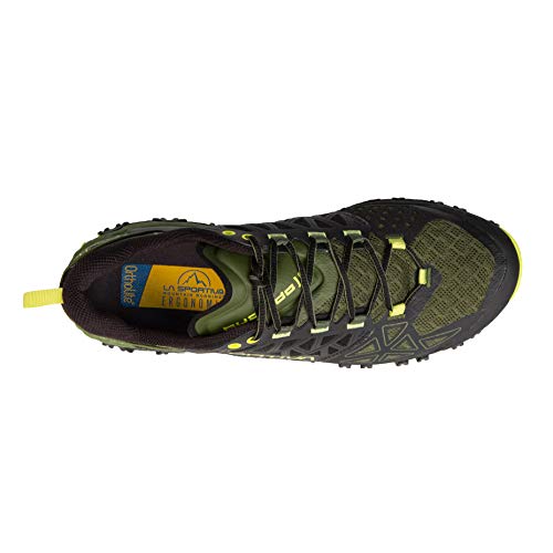 La Sportiva Men's Bushido II Running Shoe, Olive, 39 (6.5-7 US)3