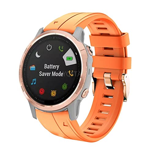 Correa de silicona de 20 mm con cierre rápido para Garmin Fenix 5S Plus 2