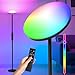 Produktbild LuminexDesigns RGB LED Stehlampe Wohnzimmer, Dimmbare Deckenfluter mit Fernbedienung & Touch-Steuerung, Stimmungslicht für Schlafzimmer,Büro, Streaming & Gaming Setup, Energiesparend & Langlebig