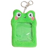 Funda para tarjeta de identificación: esta funda de felpa para tarjeta puede ayudarte a organizar tus diferentes tarjetas de juego o postales y mantener tu escritorio ordenado, funda para tarjetas de dibujos animados
