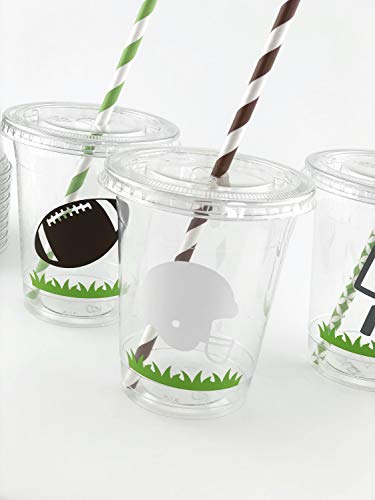 Football Party Disposable Cups - Set Of 12 Sports Team Player Game Day Birthday #TOP1