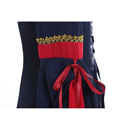 Cosplaydiy Women's Guinevere Navy Blue-Bordeaux Victorian Dress Costume Xxl #TOP4
