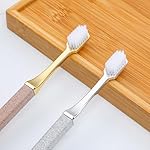 Sibba Manual Toothbrush Soft Toothbrushes for Adults 2 PCS Bristle Bamboo Ultra Nano Tooth Brush Gum Teeth Sensitive Gums Oral Mouth Receding Gum Travel Oral Care - Image 5
