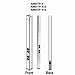 Wiremold AMDTP-412 Tele-Power Series Aluminum Power/Data Pole, 20A, 12-1/2
