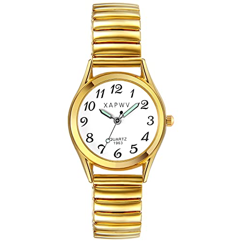 Avaner Modische Damenuhr Armbanduhr mit Starkes Elastisches Band Rundes Quadratisches Zifferblatt Analog Ultra-dünne Quarzuhr mit Leuchtzeiger Damen Armbanduhr für Frauen Als Geschenk Avaner Modische Damenuhr Armbanduhr mit Starkes Elastisches Band Rundes Quadratisches Zifferblatt Analog Ultra-dünne Quarzuhr mit Leuchtzeiger Damen Armbanduhr für Frauen Als Geschenk