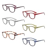 IVNUOYI 6 Pack Reading Glasses Blue Light Blocking with Comfort Spring Hinge,Computer Readers for Me